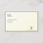 Carte De Visite Gold Tint Gradient & Hunter Logo Océanie (Dos)