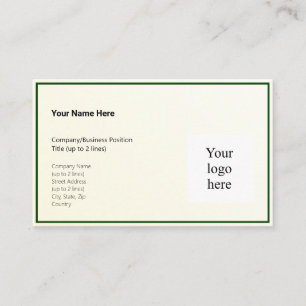 Carte De Visite Gold Tint Gradient & Hunter Logo Std.