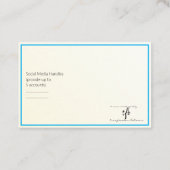 Carte De Visite Gold Tint Gradient & Sky Blue Online Biz Logo (Dos)