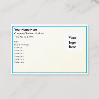 Carte De Visite Gold Tint Gradient & Sky Blue Online Biz Logo
