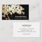 Carte De Visite Gold Tree of Life Wellness Counseling (Devant / Derrière)
