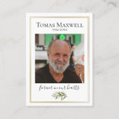 Carte De Visite Gold Trim Celebration of Life Prayer Cards (Devant)