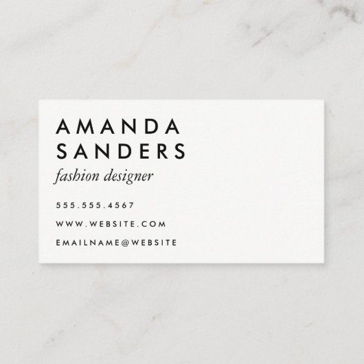 Carte De Visite Gold Trim Classic Monogramme Plush Diamond (Dos)