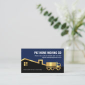 Carte De Visite Gold Truck Moving Home (Debout devant)