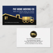 Carte De Visite Gold Truck Moving Home (Devant / Derrière)