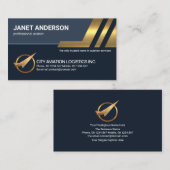 Carte De Visite Gold Up Sky Lines Aviation Logistics (Devant / Derrière)