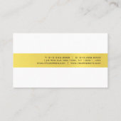 Carte De Visite Gold White Luxury Design professionnel tendance (Dos)