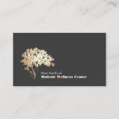 Carte De Visite Gold Zen Tree Santé holistique et alternative (Devant)