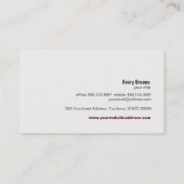 Carte De Visite Gold Zen Tree Santé holistique et alternative 1 (Dos)