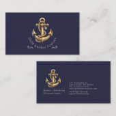 Carte De Visite Golden Anchor Business Card (Devant / Derrière)