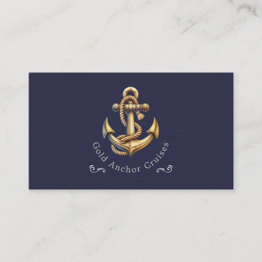 Carte De Visite Golden Anchor Business Card (Devant)
