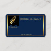 Carte de visite Golden Black Bird Raven (Devant)
