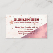 Carte de visite Golden Bloom (Dos)