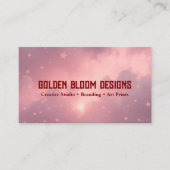 Carte de visite Golden Bloom (Devant)