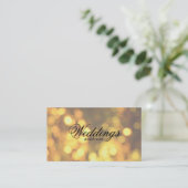 Carte De Visite Golden Bokeh (Debout devant)
