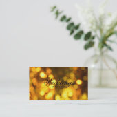 Carte De Visite Golden Bokeh (Debout devant)