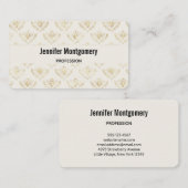 Carte De Visite Golden Bumble Bee avec un Motif de la Couronne (Devant / Derrière)