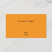 Carte De Visite Golden Business Cards (Dos)