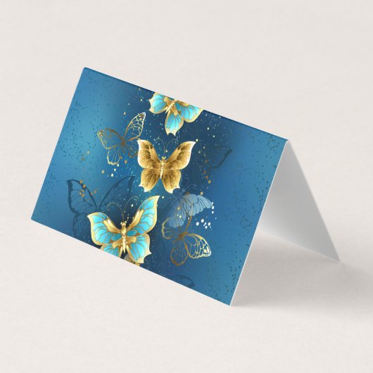 Carte De Visite Golden butterflies (Dos)