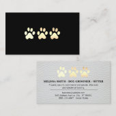 Carte De Visite Golden Chiens Patrouilles Blanc Cuir Elite (Devant / Derrière)