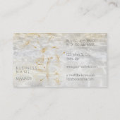 Carte De Visite Golden Dandelion Confetti Grungy Gris Eau (Dos)