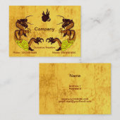 Carte de visite Golden Dragons (Devant / Derrière)
