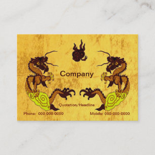 Carte de visite Golden Dragons