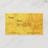 Carte de visite Golden Dragons (Dos)