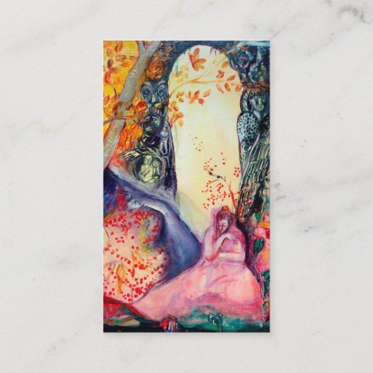 Carte De Visite GOLDEN DREAM Yoga Instructeur, Méditation, Jardin (Dos)