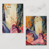 Carte De Visite GOLDEN DREAM Yoga Instructeur, Méditation Jardin Z (Devant / Derrière)