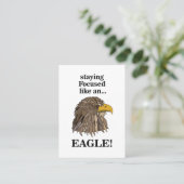 Carte De Visite Golden Eagle Head (Debout devant)