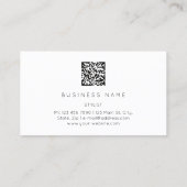Carte De Visite Golden Eyelash Brows Microblading QRCODE Logo (Dos)