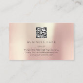 Carte De Visite Golden Eyelash Brows Microblading QRCODE Logo SPA (Dos)