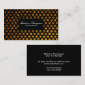 Carte De Visite Golden Flake Pois (Devant / Derrière)