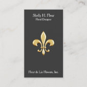 Carte De Visite Golden Fleur De Lis (Devant)