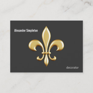 Carte De Visite Golden Fleur De Lis