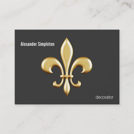 Carte De Visite Golden Fleur De Lis (Devant)