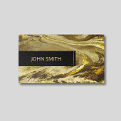 Carte De Visite Golden Glittery Texture Luxury Motif Monogramme