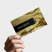 Carte De Visite Golden Glittery Texture Luxury Motif Monogramme