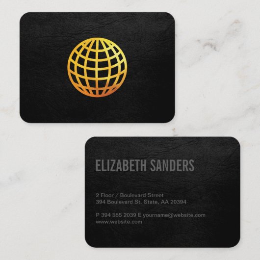 Carte De Visite Golden Globe | Exécutif (Devant / Derrière)