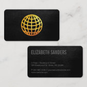 Carte De Visite Golden Globe | Exécutif (Devant / Derrière)