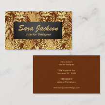 Golden Leaves and Grass Interior Design Artist