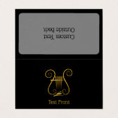 Carte De Visite Golden lyre (Extérieur déplié)