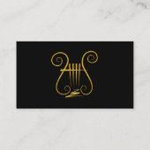 Carte De Visite Golden lyre (Dos)