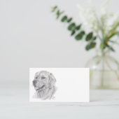 CARTE DE VISITE GOLDEN RETRIEVER (Debout devant)