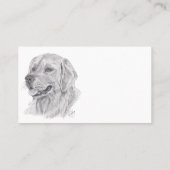 CARTE DE VISITE GOLDEN RETRIEVER (Dos)