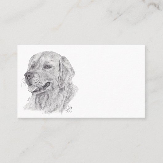 CARTE DE VISITE GOLDEN RETRIEVER (Devant)