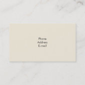 Carte De Visite Golden Retriever Chien (Dos)