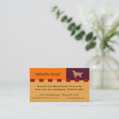 Carte De Visite Golden retriever ou d'autres services de chien (Debout devant)
