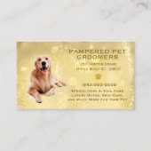 Carte De Visite Golden Retriever Pet Groomer Spa (Devant)